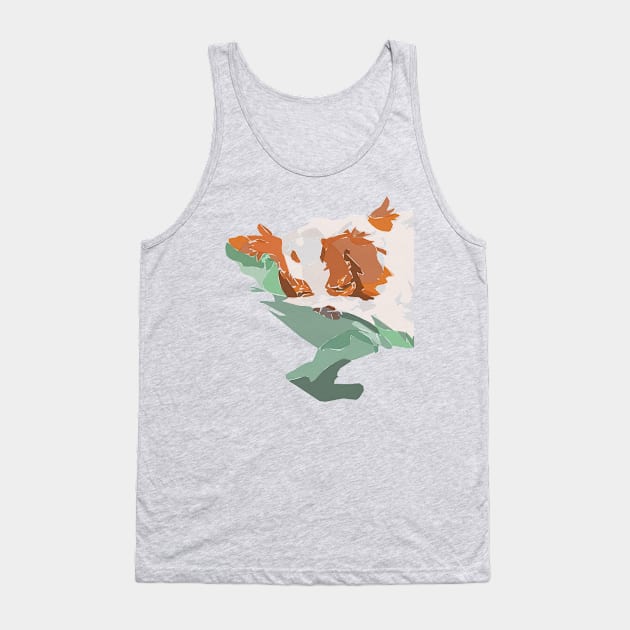 Holly sleeping Tank Top by Newtegan